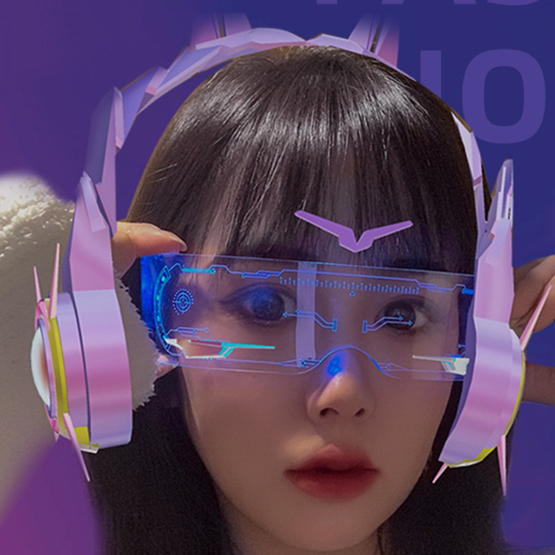 Diy Halloween Electronics - LED Luminous Colorful Sunglasses Modern Punk