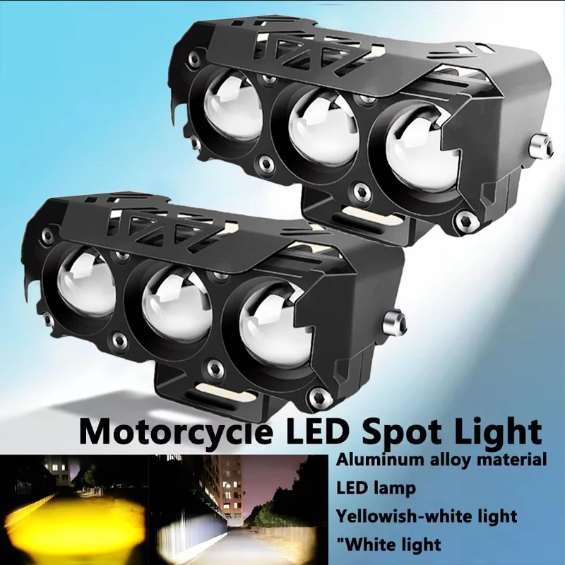 Diy Lamp Electronics - Dual Color Motorcycle LED Spot Lights