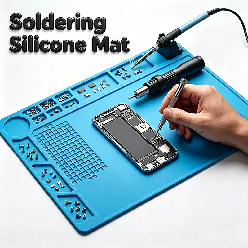 Diy Soldering Station No Electronics - Silicone Repair Mat Heat Insulation Soldering