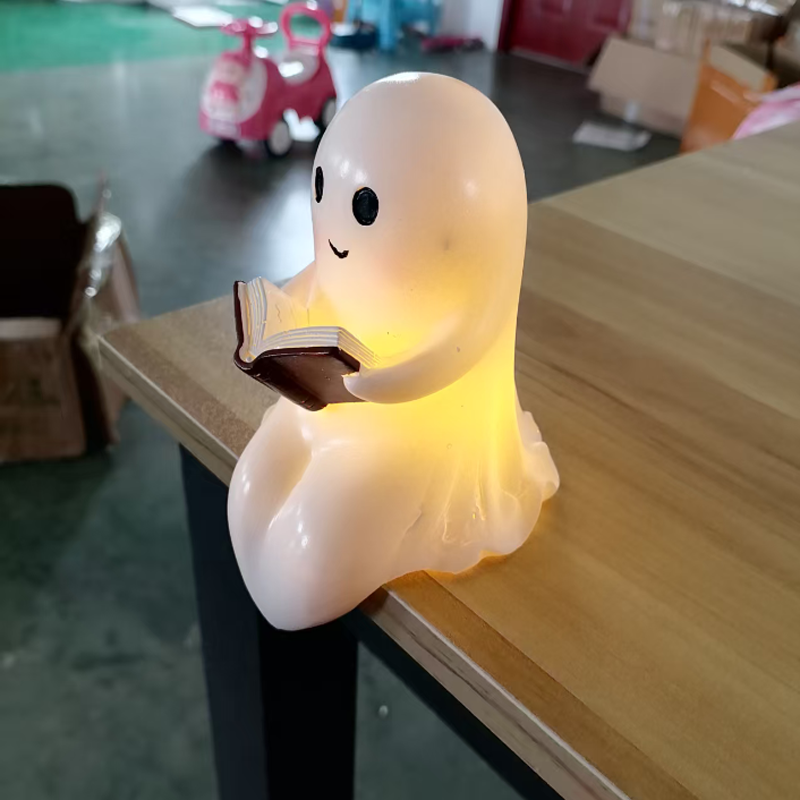 New Cute Ghost Reading Book La - Diy Halloween Electronics ulasan dan harga