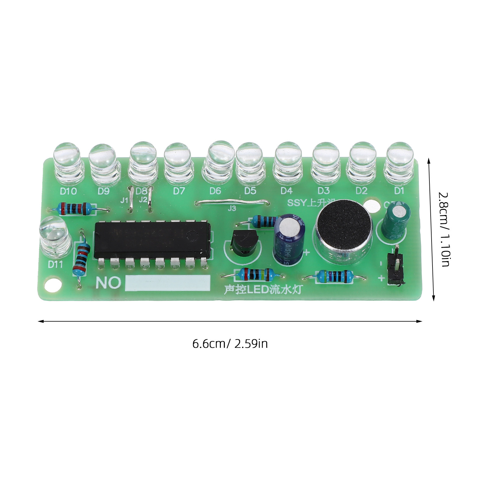 2Set Sound Control LED Flow Li - Diy Electronics For Beginners ulasan dan harga