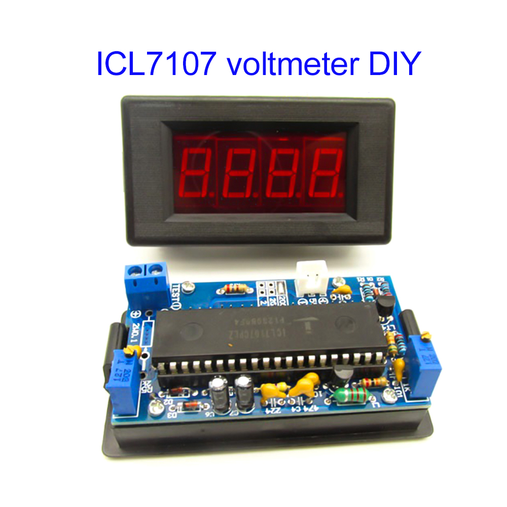 ICL7107 Voltmeter DIY Kit Part - Diy Home Electronics Projects ulasan dan harga