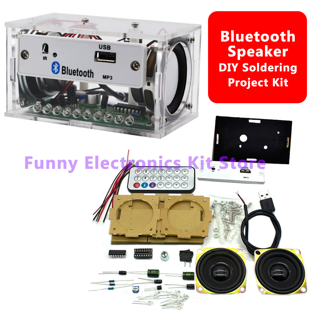 DIY Bluetooth Speaker Kit Whit - Diy Electronics Learning Kit ulasan dan harga