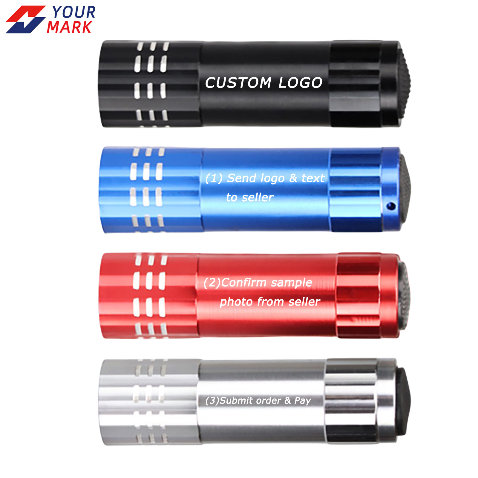 20pcs Customize Flashlight Log - Diy Halloween Electronics ulasan dan harga