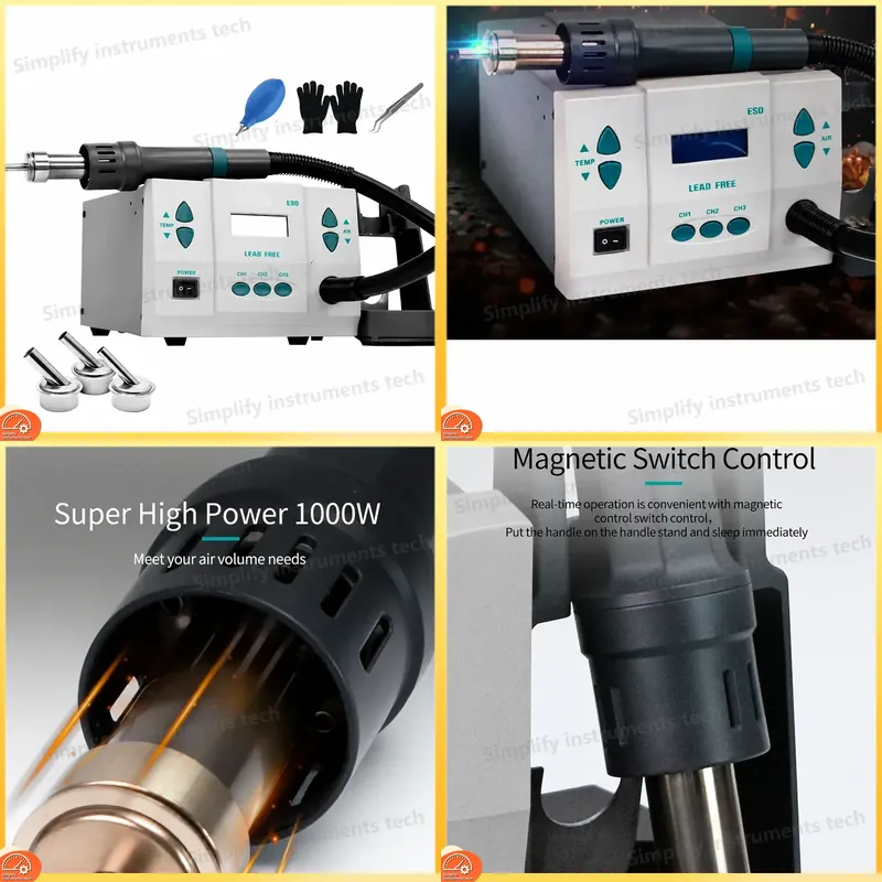 Hot Air Gun BGA Rework Station - Diy Soldering Station No Electronics ulasan dan harga
