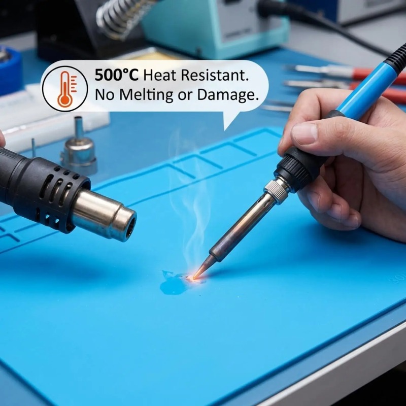 Silicone Repair Mat Heat Insul - Diy Soldering Station No Electronics ulasan dan harga