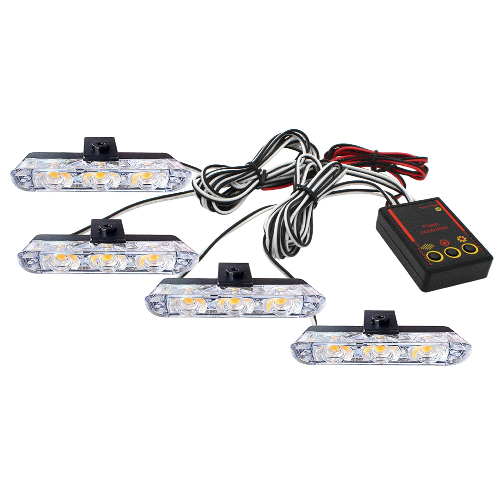 12V Car Grille Strobe Light He - Diy Lamp Electronics ulasan dan harga