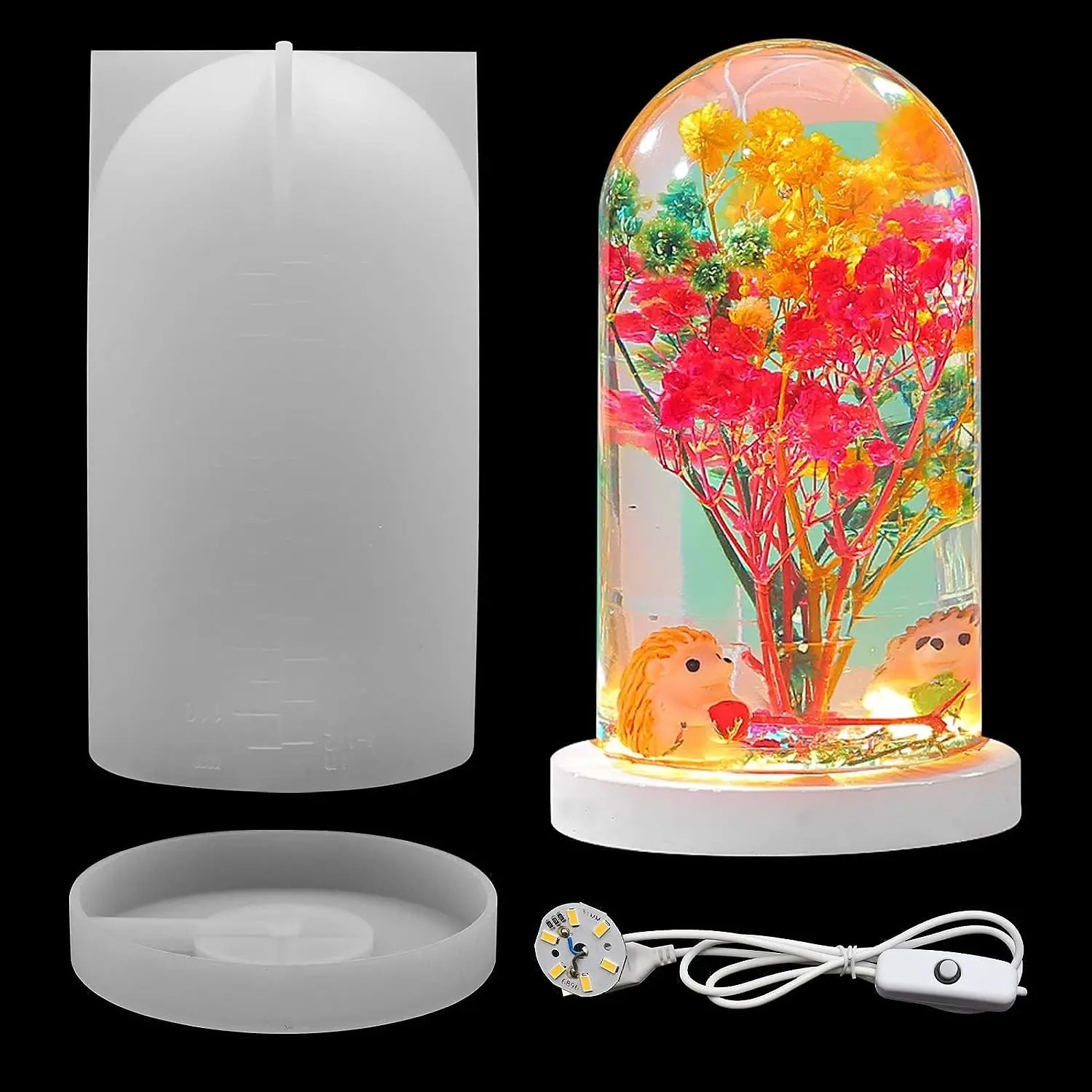 DIY Crystal Epoxy Resin Mold L - Diy Lamp Electronics ulasan dan harga