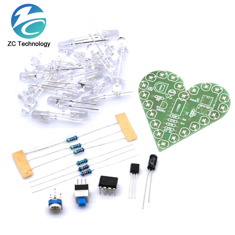 DIY Kit Heart Shape Breathing  - Diy Electronics Learning Kit ulasan dan harga