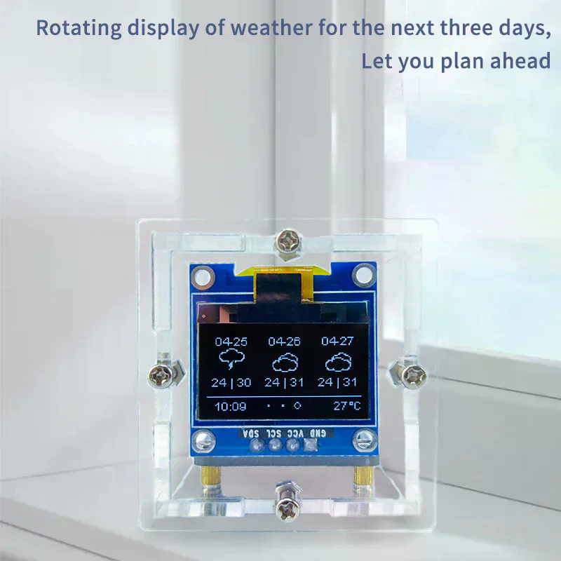 ESP8266 MINI Weather Clock WIF - Diy Soldering Station No Electronics ulasan dan harga