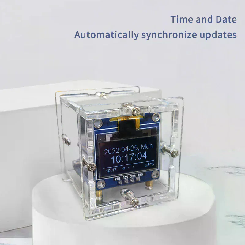 ESP8266 MINI Weather Clock WIF - Diy Soldering Station No Electronics ulasan dan harga
