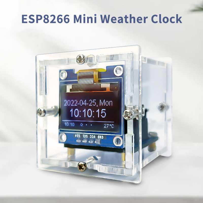 ESP8266 MINI Weather Clock WIF - Diy Soldering Station No Electronics ulasan dan harga