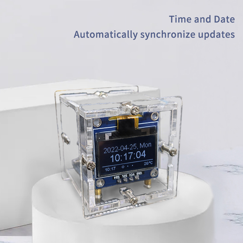 ESP8266 MINI Weather Clock WIF - Diy Soldering Station No Electronics ulasan dan harga