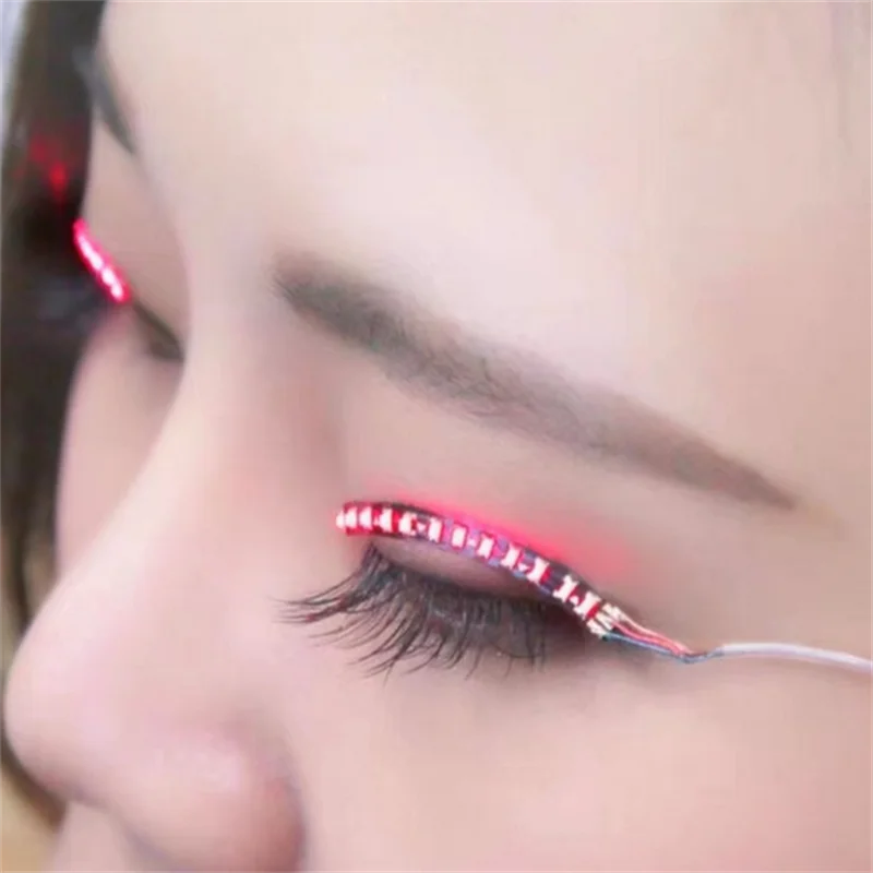 1 Pair LED False Eyelashes,Mak - Diy Halloween Electronics ulasan dan harga