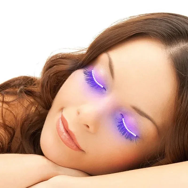 1 Pair LED False Eyelashes,Mak - Diy Halloween Electronics ulasan dan harga