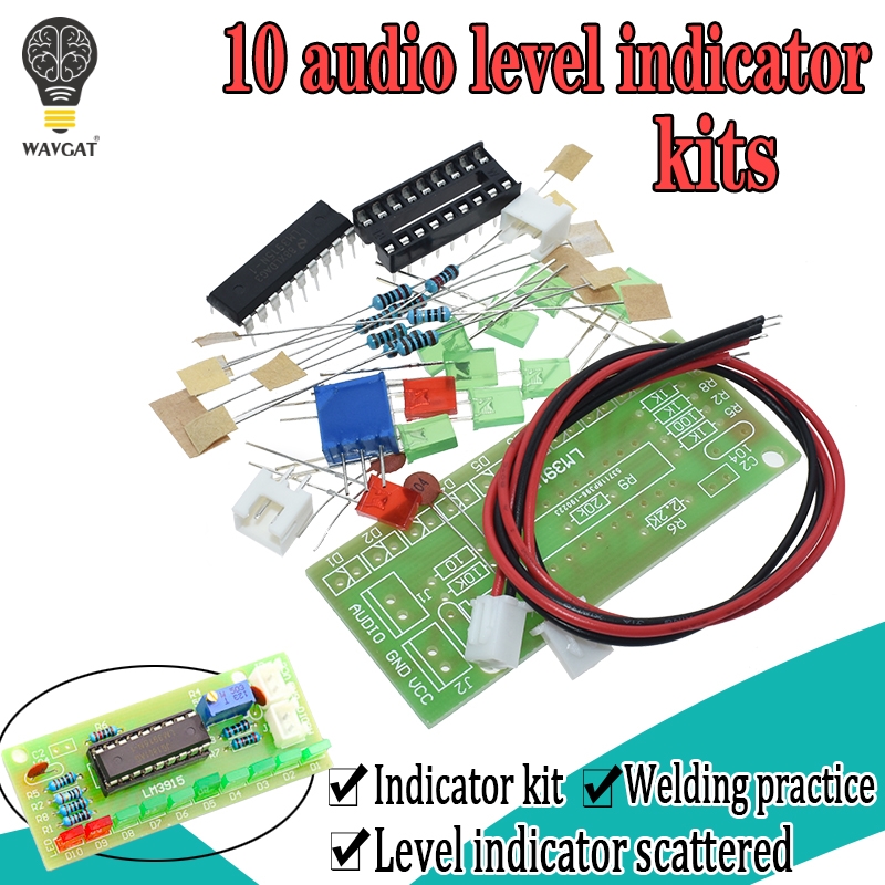 LM3915 DC 9V-12V 10 LED Sound  - Diy Electronics Lab ulasan dan harga