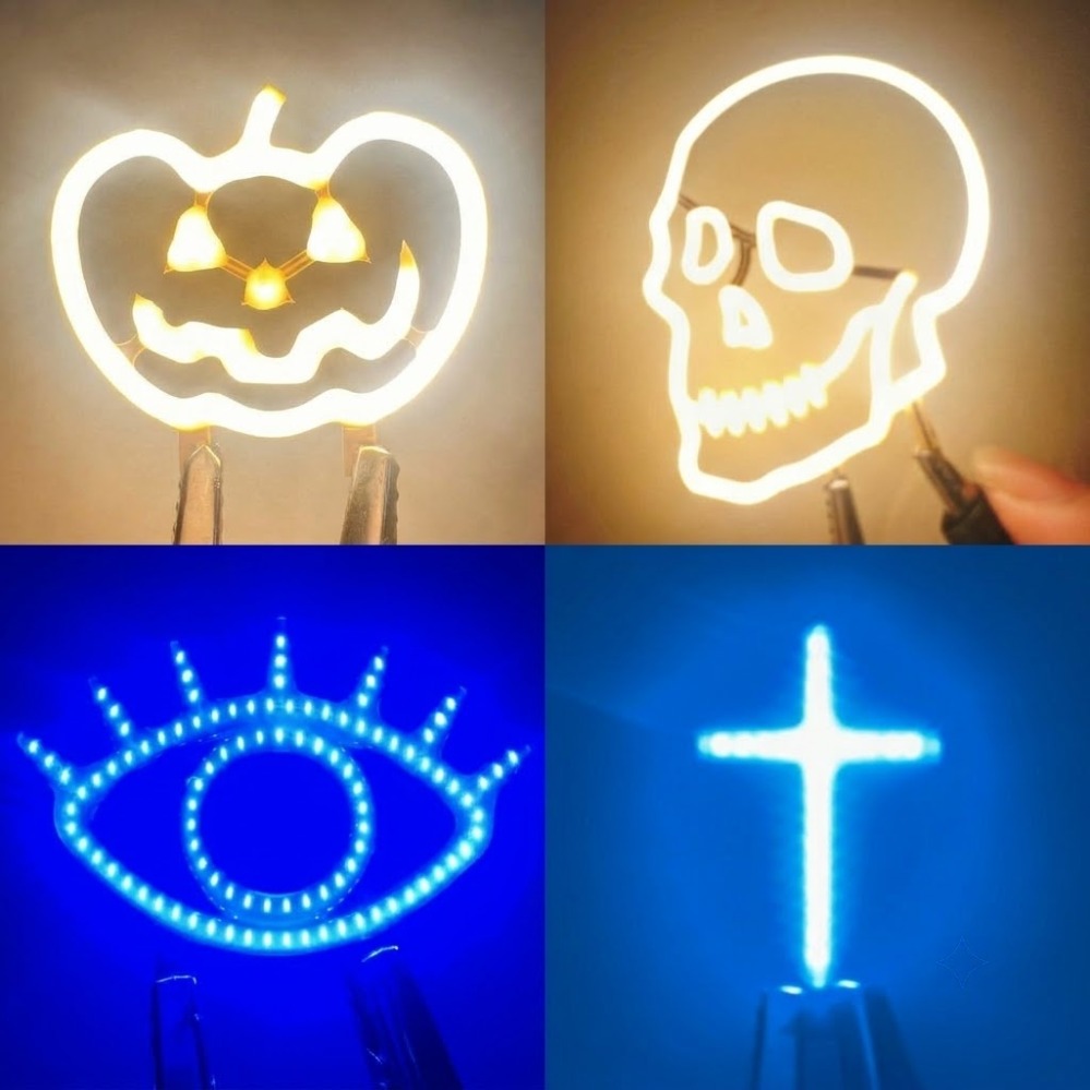1/2pcs 3V LED Filament Emittin - Diy Halloween Electronics ulasan dan harga