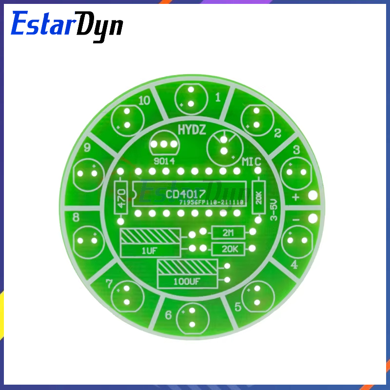 Estardyn CD4017 colorful voice - Diy Electronics Lab ulasan dan harga