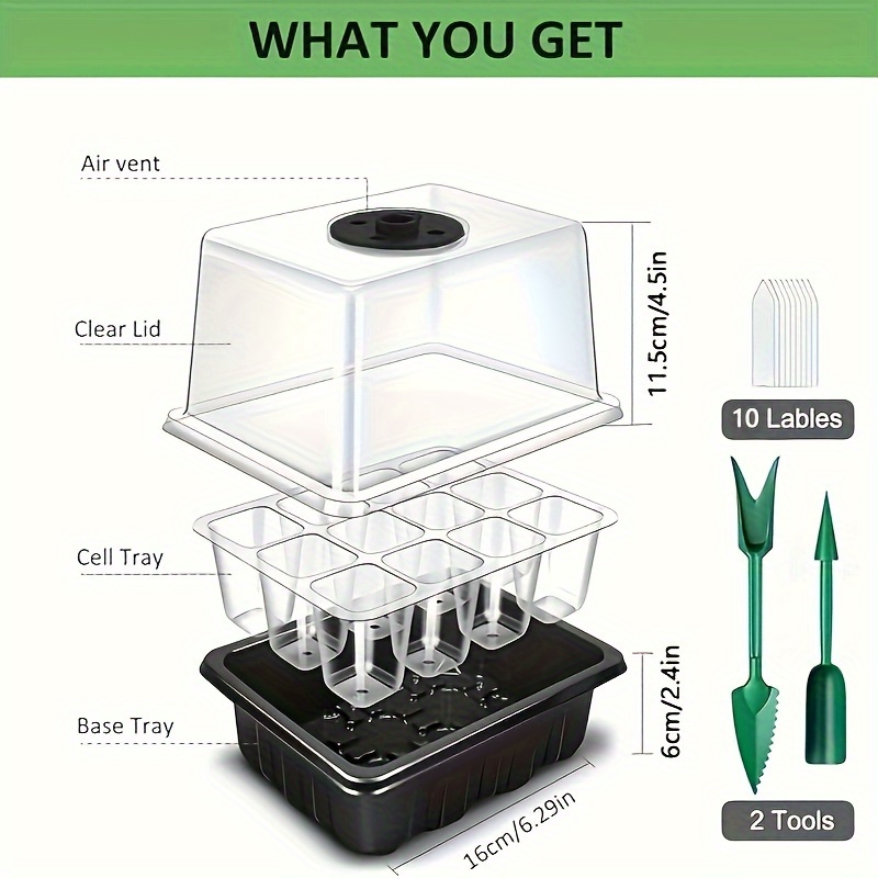 Seedling Starter Kit - 1/2/3 s - Led Assortment Kit ulasan dan harga