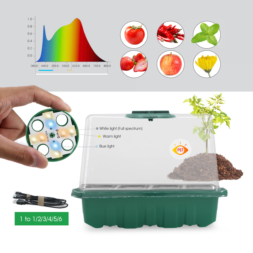 LED Nursery Pots with Grow Lig - Led Assortment Kit ulasan dan harga