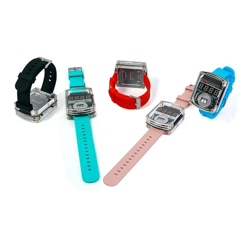 2X DIY Watch LED Watch Electro - Diy Electronics Learning Kit ulasan dan harga