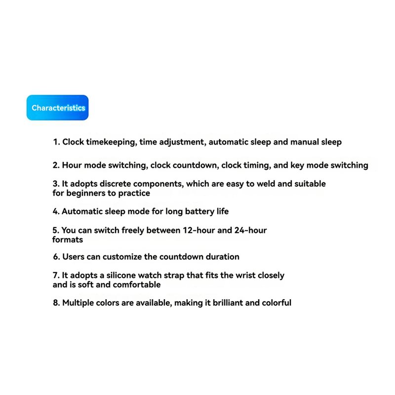 2X DIY Watch LED Watch Electro - Diy Electronics Learning Kit ulasan dan harga