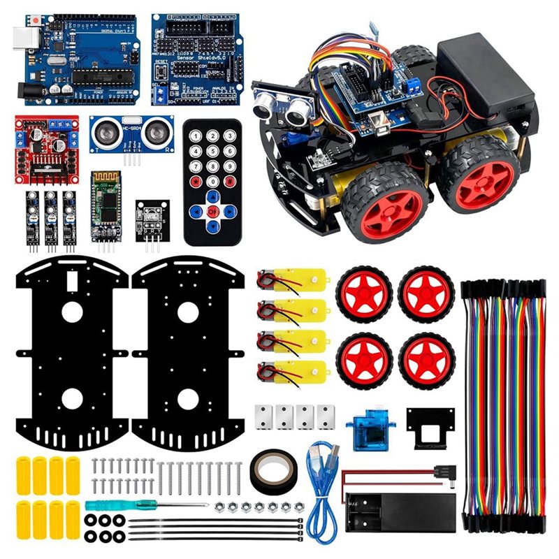 WOWFU-4WD Smart Robot Car Kit  - Arduino Uno Starter Kit ulasan dan harga