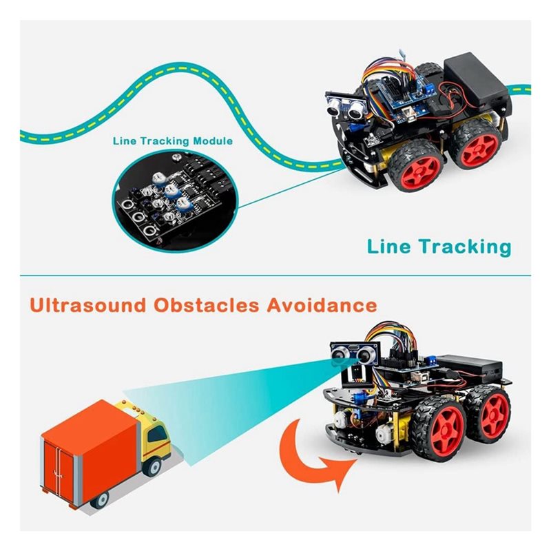 WOWFU-4WD Smart Robot Car Kit  - Arduino Uno Starter Kit ulasan dan harga