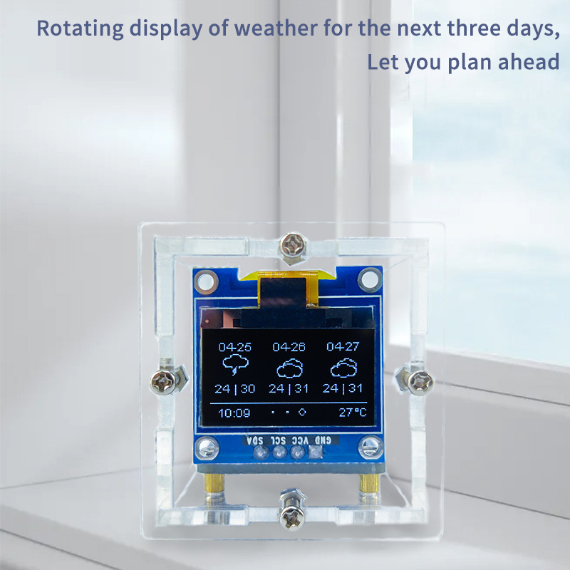 ESP8266 MINI Weather Clock WIF - Diy Soldering Station No Electronics ulasan dan harga