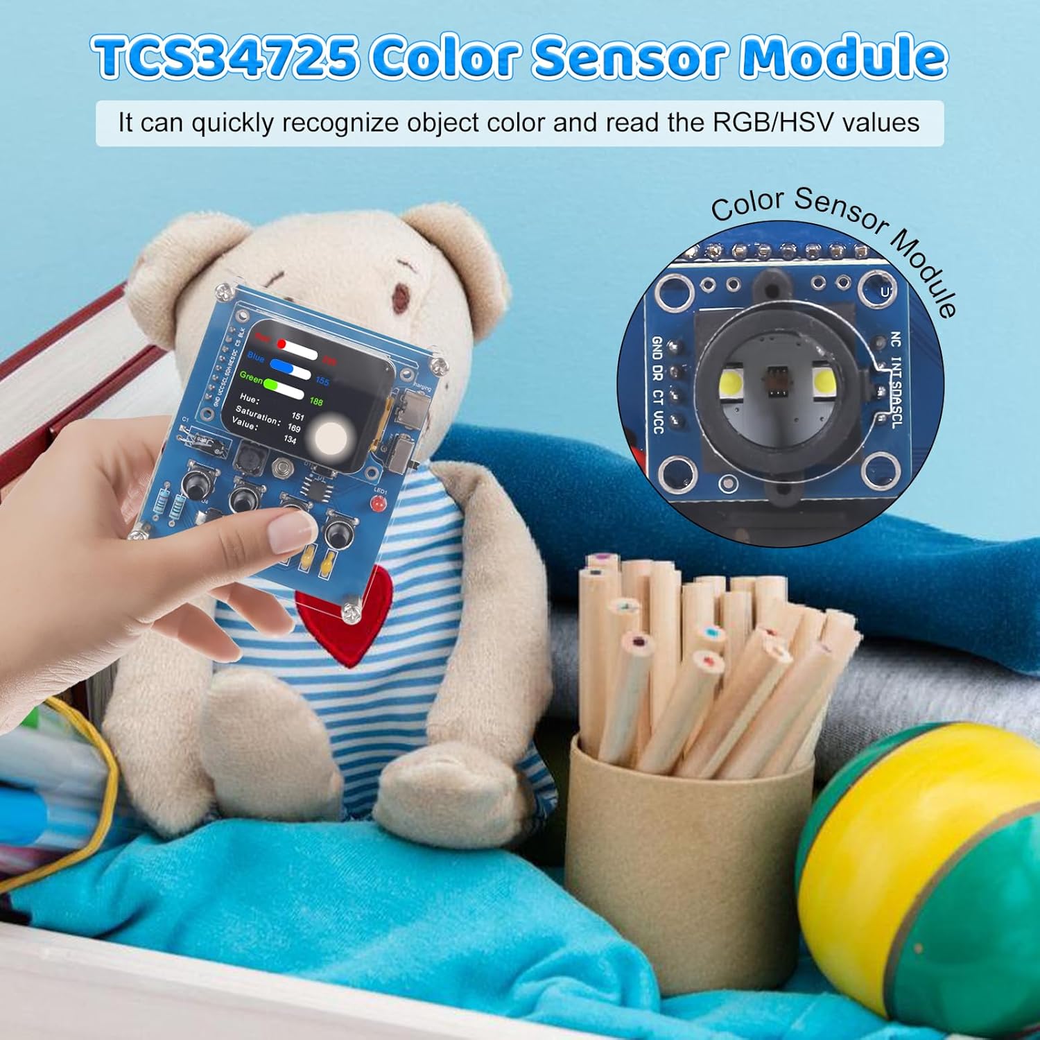 DIY Color Recognition Solderin - Diy Electronics Learning Kit ulasan dan harga