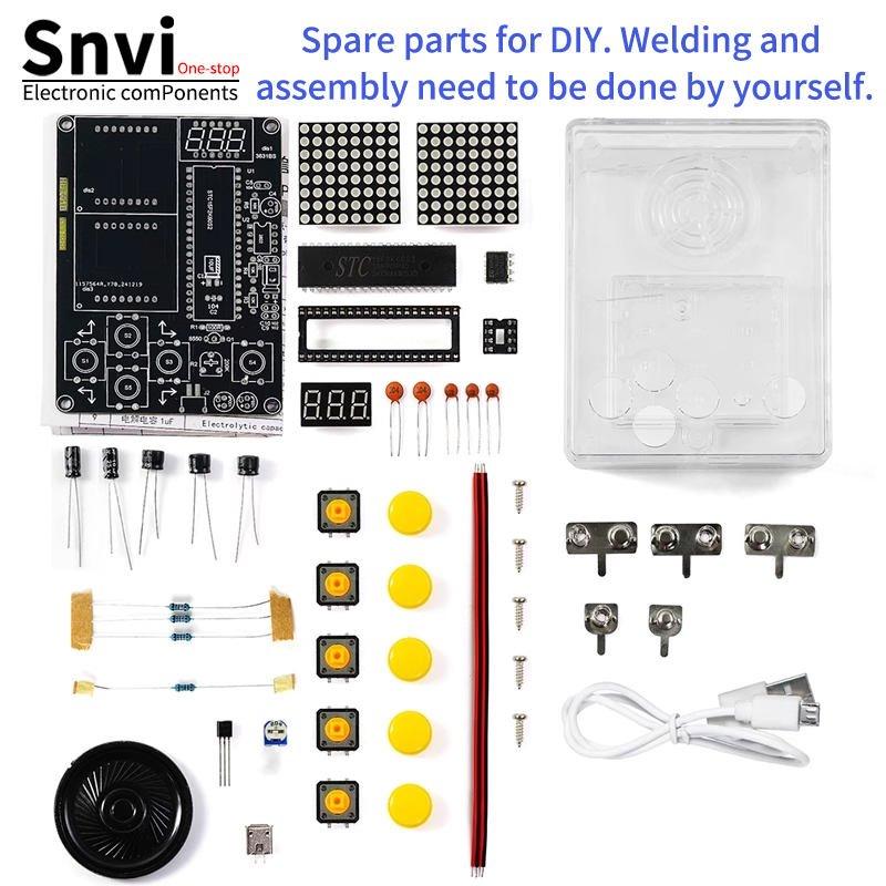 Snvi DIY Pixel Game Console Ki - Diy Electronics Learning Kit ulasan dan harga