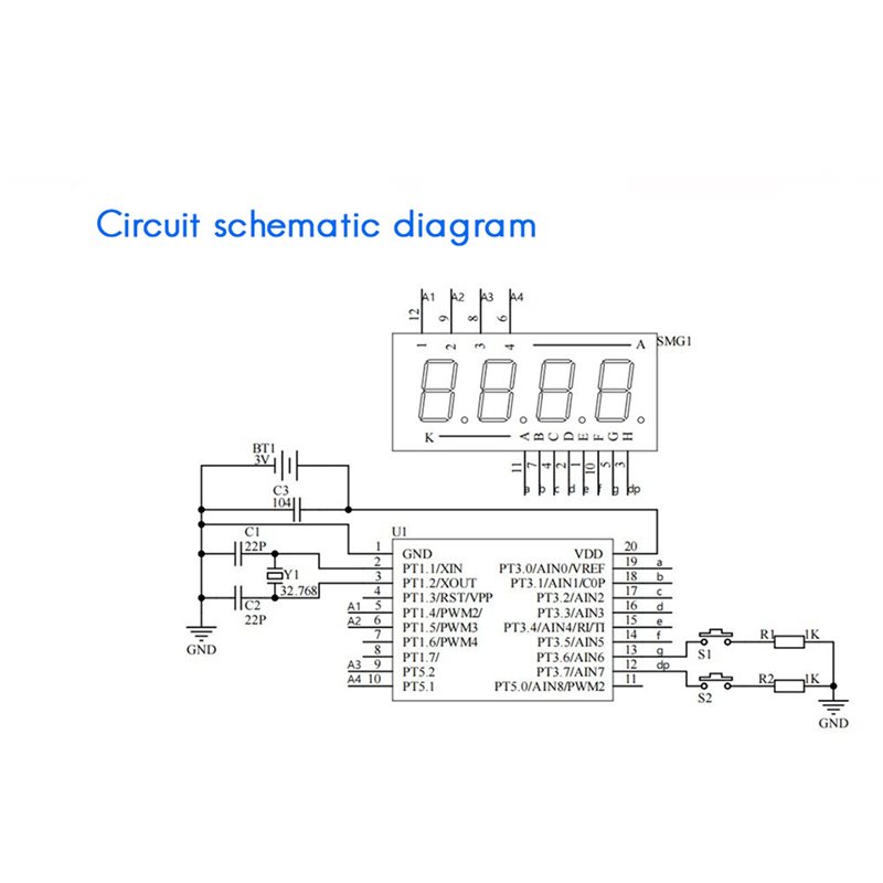 2X DIY Watch LED Watch Electro - Diy Electronics Learning Kit ulasan dan harga